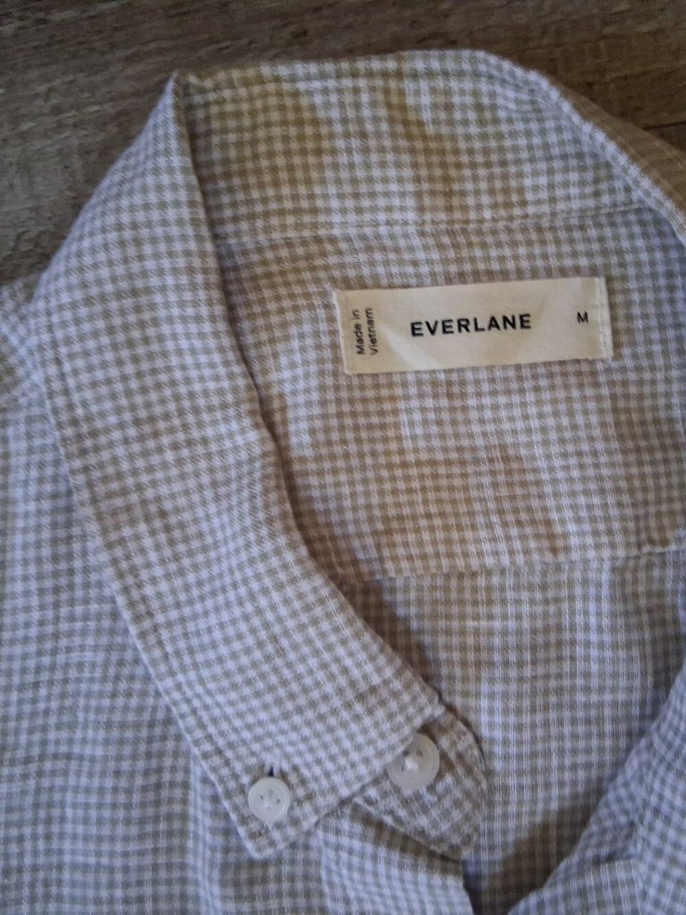 Everlane Men's Medium European FLAX Linen S/S SHIRT - Picture 4 of 6